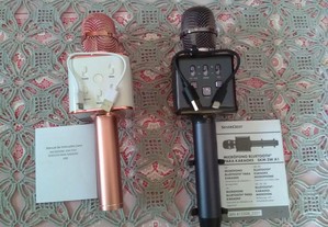 Dois Microfones Bluetooth para Karaoke novos