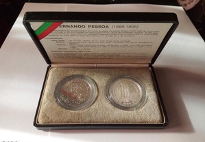 Moeda Proof 100$00 Fernando Pessoa 1985=80EUR