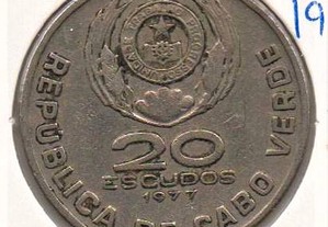 Cabo Verde - 20 Escudos 1977 - mbc