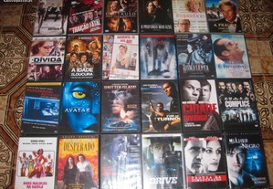 Excelente lote de 24 DVDs de vários géneros.