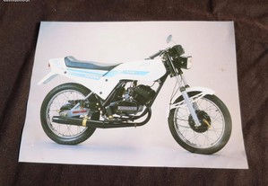 Folheto / panfleto Famel XF 25 Zundapp motorizada 50 cc antiga mota