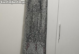 Vestido Lantejoulas Prateado Como Novo