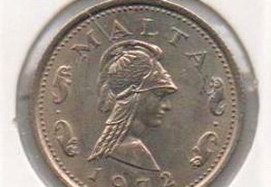 Malta - 2 Cents 1972 - soberba