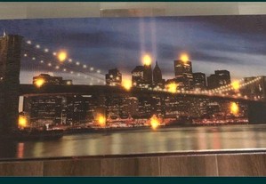 Tela decorativa NEW YORK - LEDS - 90x30