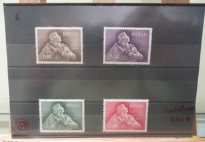 Série completa 4 selos "1957 Almeida Garrett" MNH