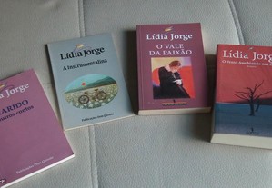 Lote livros de Lídia Jorge 1º edições e autografados