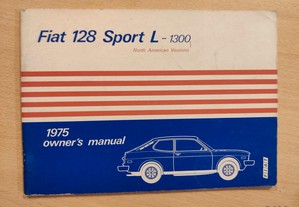 Fiat 128 Sport - Manual de Proprietário