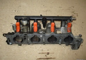 Injetores e régua para motor Alfa Romeo 147 1.6 gasolina (2002) 0280155769 Bosch