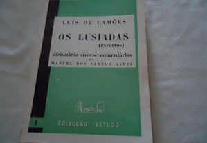 Livro Luís de Camões -Os Lusíadas Excertos 1967