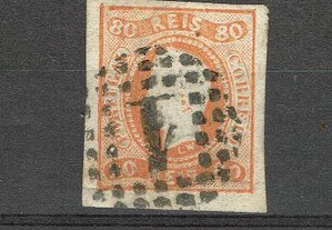 Selos Portugal 1866/7-Af. 24 usado