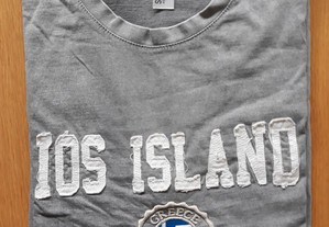 T-shirt ilha Ios (Grécia) cinzenta, nova