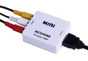 Conversor AV para HDMI Entrada AV/RCA - Saída HDMI