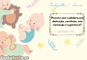 Cuidar com amor ama e babysitter Mogadouro