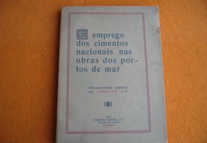 O Emprego dos Cimentos Nacionais nas Obra dos Portos de Mar - 1932