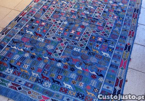 Tapete Oriente antigo atado à mão 220x140