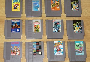 Nintendo NES: Vários jogos PAL sem caixa