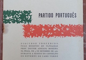 Partido Português - Adriano Moreira - 1962