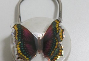 Porta chaves c/ borboletas asas duplas ambos lados