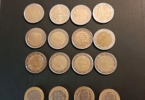 Espetaculares moedas  do euro