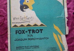 Partituras. Papagaio Fox Trot por Joaquim Pedro dos Santos. Sassetti & Cª.