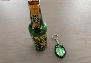 Garrafa de cerveja do Sporting Clube de Portugal