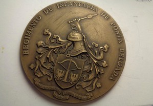 Medalha Regimento de Infantaria Ponta Delgada 9cm