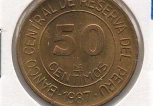 Perú - 50 Centimos 1987 - soberba