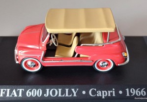 * Miniatura1:43 Táxi Fiat 600 Jolly (1966) | Cidade Capri | 1ª Série