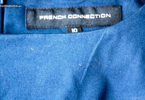 Vestido French Connection azulão de cerimónia t. S