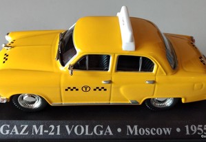* Miniatura 1:43 Táxi Gaz-21 Volga (1955) | Cidade Moscovo | 1ª Série