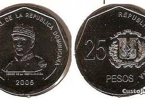 Rep. Dominicana - 25 Pesos 2005 - soberba