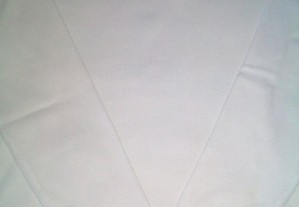 Casaco e camisola Cadena malha fina muito macia em cor branco e tamanho L - Artigo novo