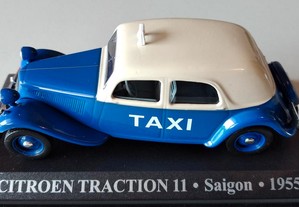 * Miniatura 1:43 Táxi Citroen Traction (1955) | Cidade Saigão | 1ª Série