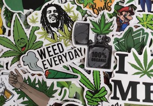50 Autocolantes Bob Marley