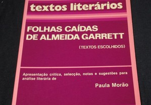 Livro Folhas Caídas de Almeida Garrett Paula Morão