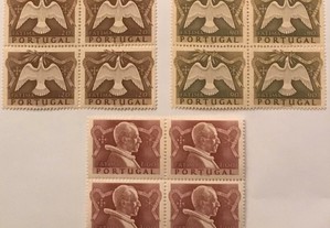 3 quadras selos Encerramento Ano Santo - 1951