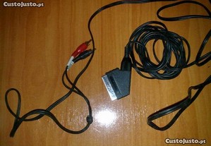 cabos de ligaçao camera de filmar a tv ou video
