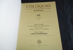 Livro Revista Colóquio Artes Visuais Música e Bailado nº 68