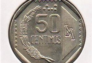 Perú - 50 Centimos 1994 - soberba