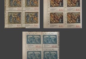 Série 3 quadras selos Natal - 1979