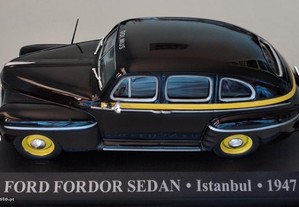 * Miniatura 1:43 Táxi Ford Fordor (1947) |Cidade Istambul | 1ª Série