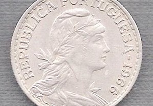 Moeda 1$00 Escudo Alpaca 1966