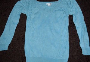 camisola hm azul tamanho 10