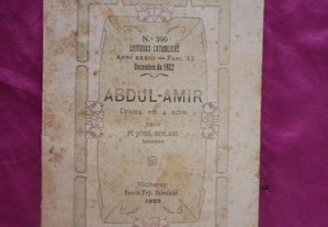 Abdul Amir. Drama em 4 actos pelo pe. José Solar