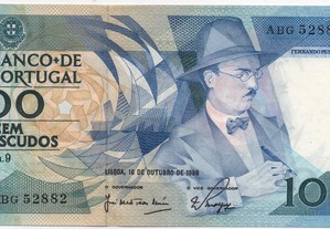 Nota 100 Escudos Ch.9 - 16/10/1986 - José Moreira/ Walter Marques - nova