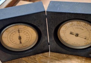 Estação meteorológica com termómetro e higrómetro