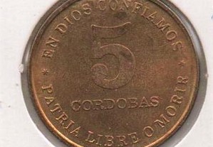 Nicarágua - 5 Cordobas 1987 - soberba