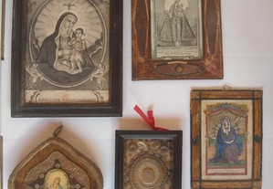 Registos quadros antigos religiosos arte sacra gravura