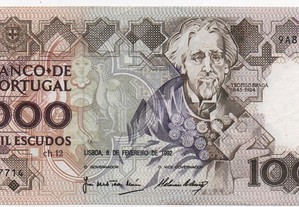 Nota 1000 Escudos Ch.12 06/02/1992 - José Moreira/ António Ribeiro - nova