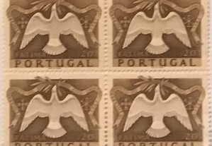 Quadra de selos novos $20 Encerr. Ano Santo - 1951